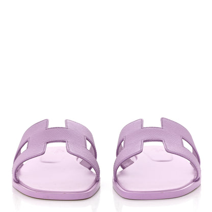 Hermes Epsom Oran Sandals 37 Violet Amethyste 2 of 9