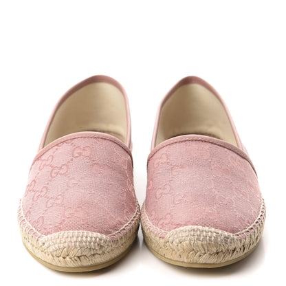 Gucci Monogram Espadrilles 36.5 Soft Pink 2 of 10