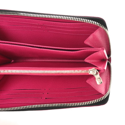 Louis Vuitton Epi Zippy Wallet Black Hot Pink 5 of 8
