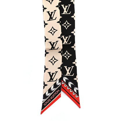 Louis Vuitton Silk Monogram LV Crafty Bi Color BB Bandeau Black Cream 2 of 2