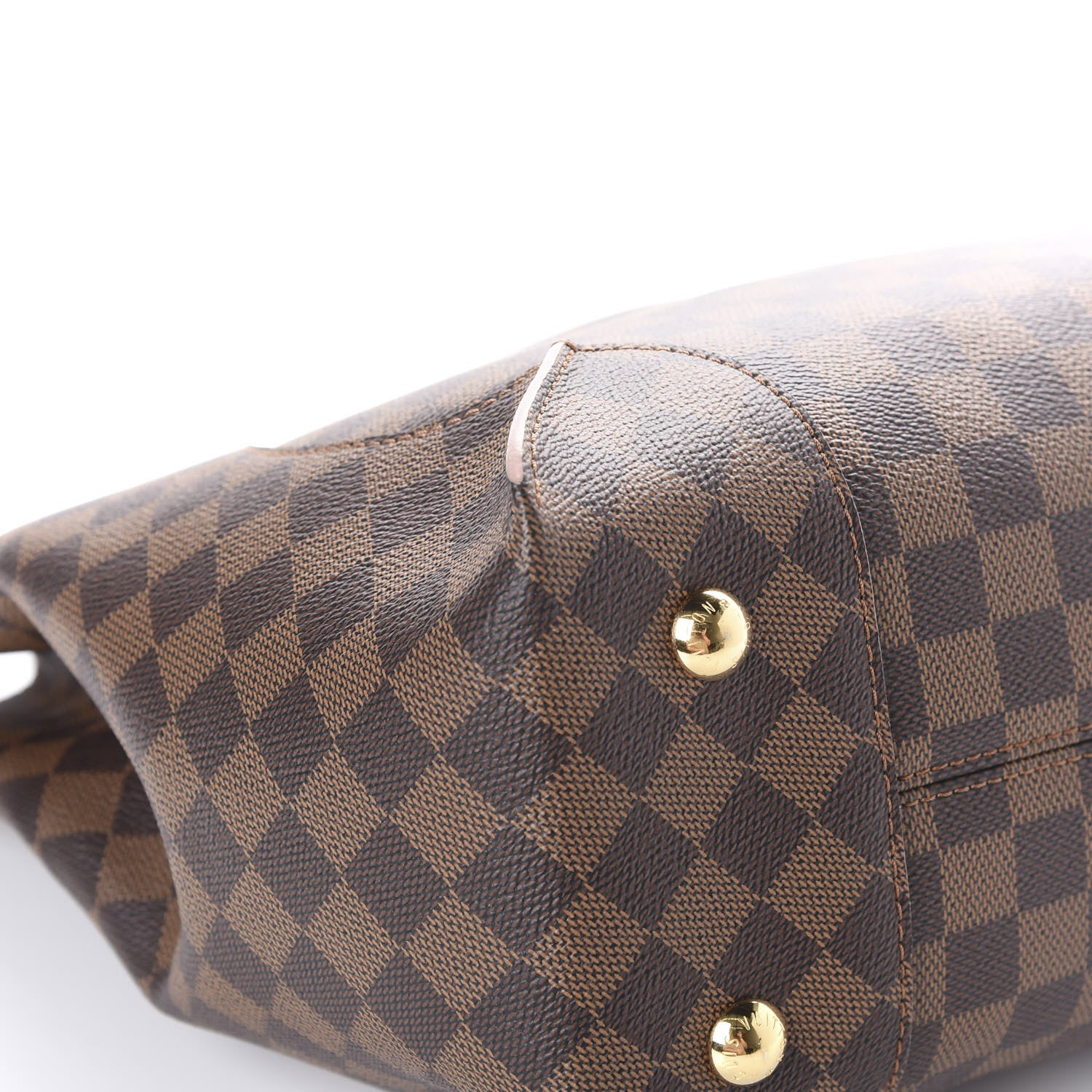 Louis Vuitton Damier Ebene Caissa Hobo Rose Ballerine 10 of 11