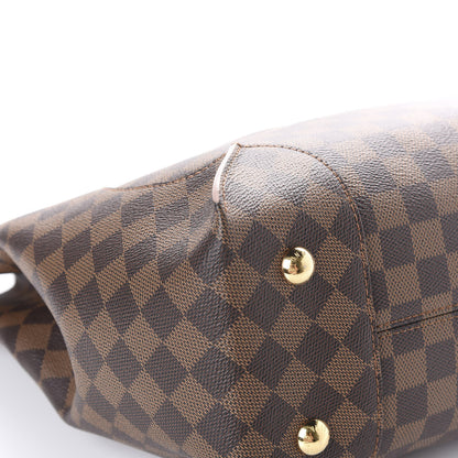 Louis Vuitton Damier Ebene Caissa Hobo Rose Ballerine 10 of 11