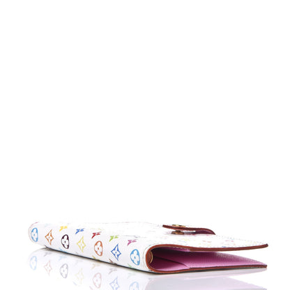 Louis Vuitton Monogram Multicolor Small Ring Agenda Cover White Litchi 4 of 7