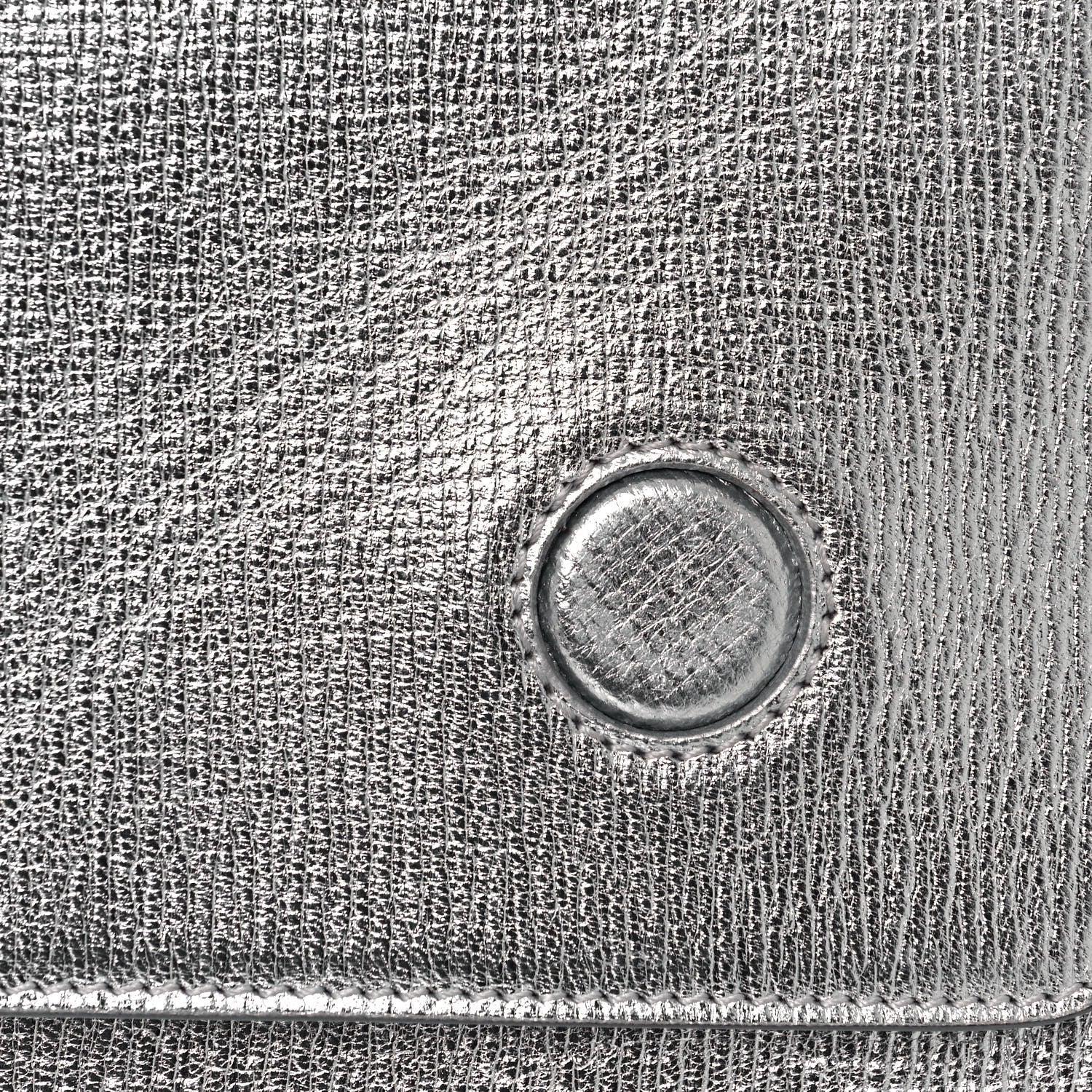 Christian Dior Metallic Goatskin Medium Diorever Flap Silver 14 of 16