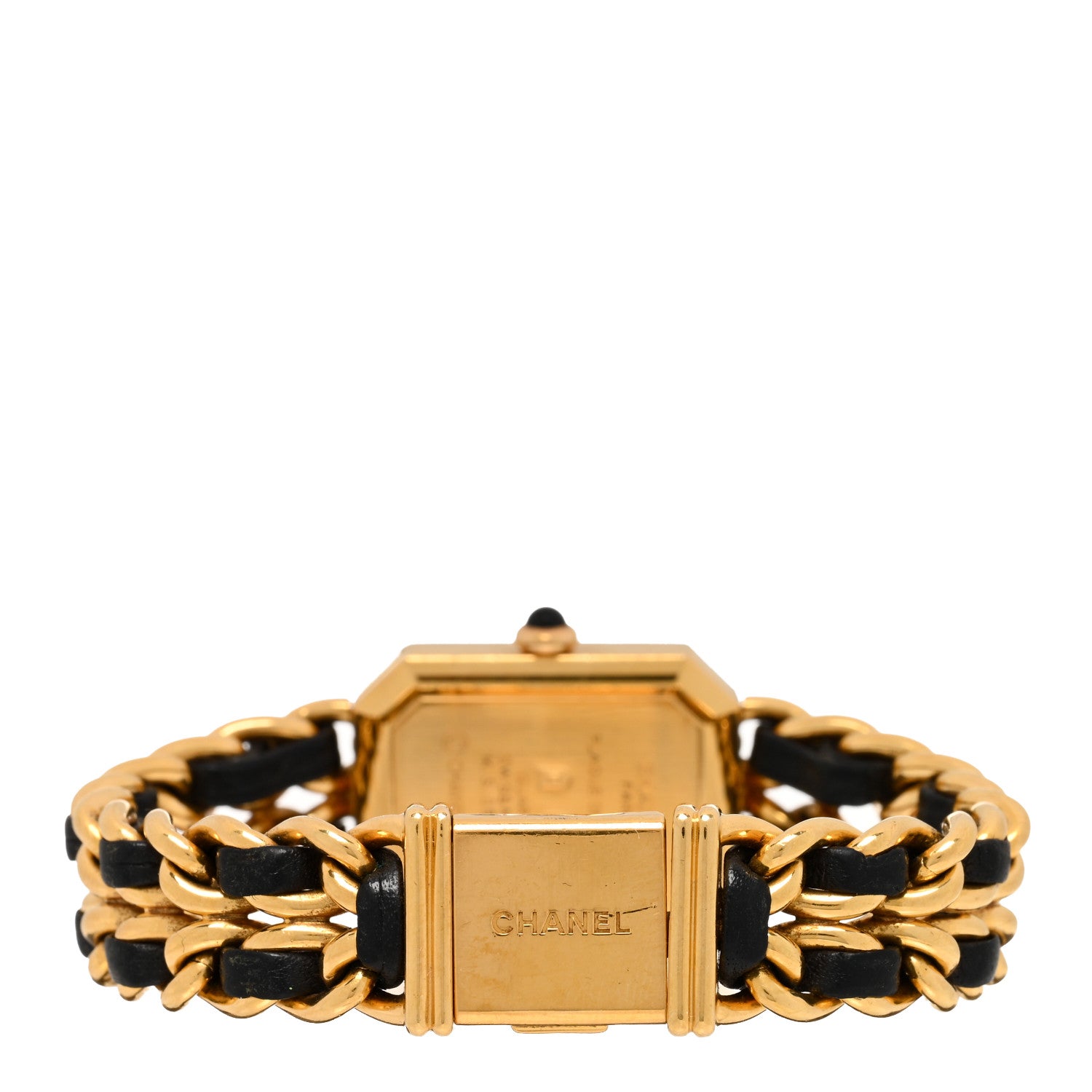 Chanel Stainless Steel Lambskin 20mm Chain Premiere Quartz Watch Gold L 3 of 4