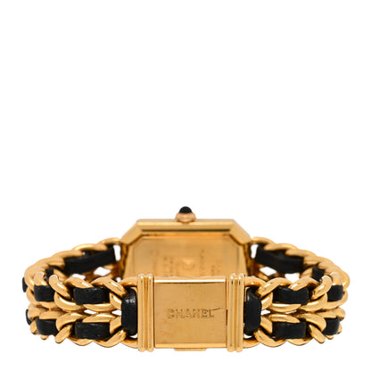 Chanel Stainless Steel Lambskin 20mm Chain Premiere Quartz Watch Gold L 3 of 4