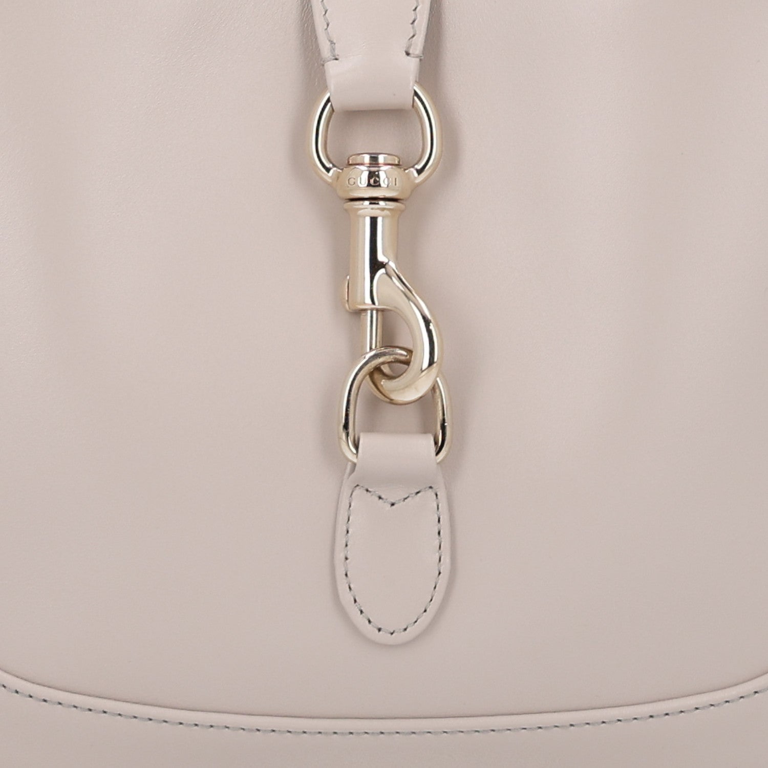 Gucci Tritone Calfskin Small Jackie 1961 Hobo  Light Grey 7 of 9