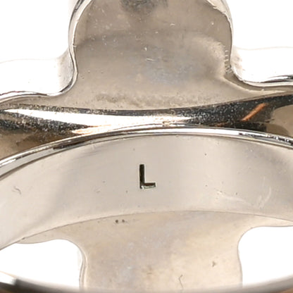 Louis Vuitton Crystal Love Letters Timeless Ring L 56 7.5 Silver 4 of 4