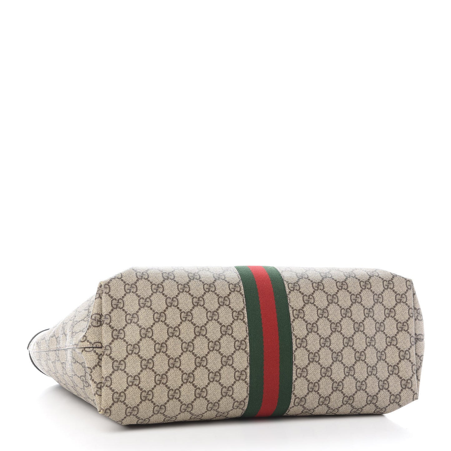 GG Supreme Monogram Medium Ophidia Shopping Tote Brown