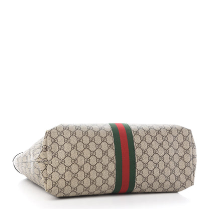 Gucci GG Supreme Monogram Medium Ophidia Shopping Tote Brown 4 of 10