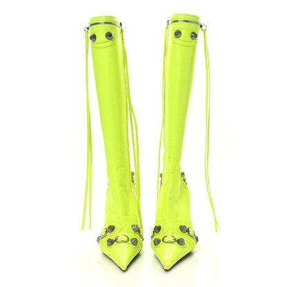 Balenciaga Agneau Arena Cagole 90mm Boots 37 Fluo Yellow 2 of 8