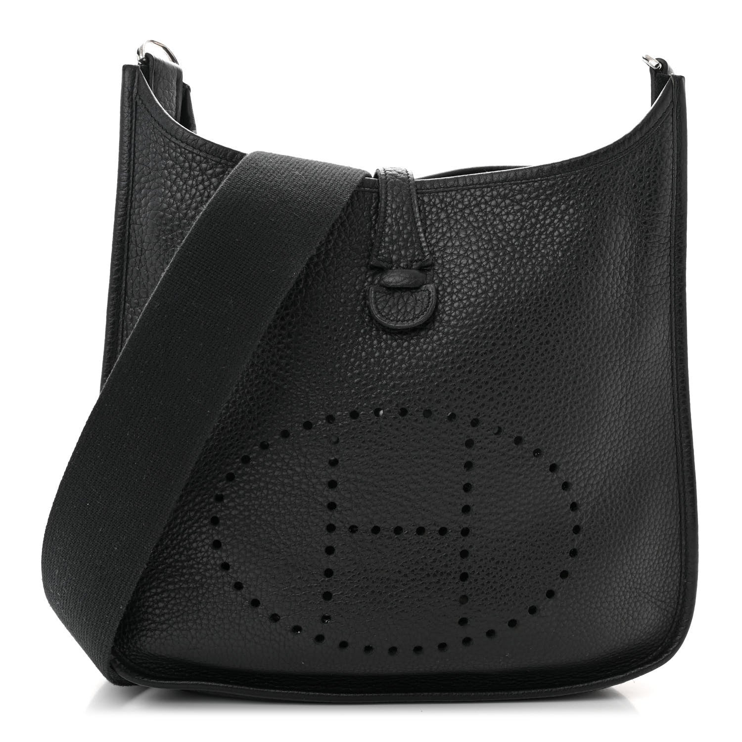 Hermes Taurillon Clemence Evelyne II PM Black 1 of 10