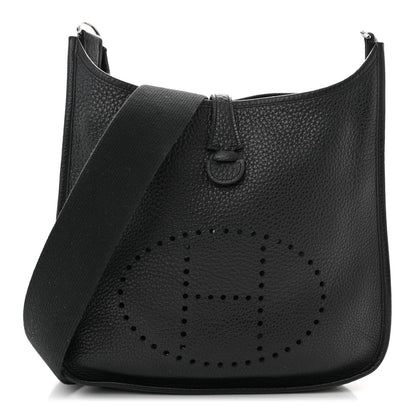 Hermes Taurillon Clemence Evelyne II PM Black 1 of 10
