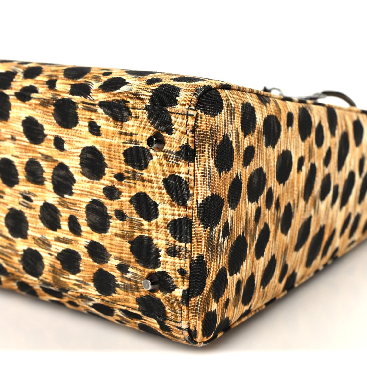 Christian Dior Canvas Leopard Print Medium Lady Dior 10 of 10