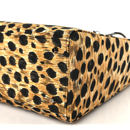 Christian Dior Canvas Leopard Print Medium Lady Dior 10 of 10