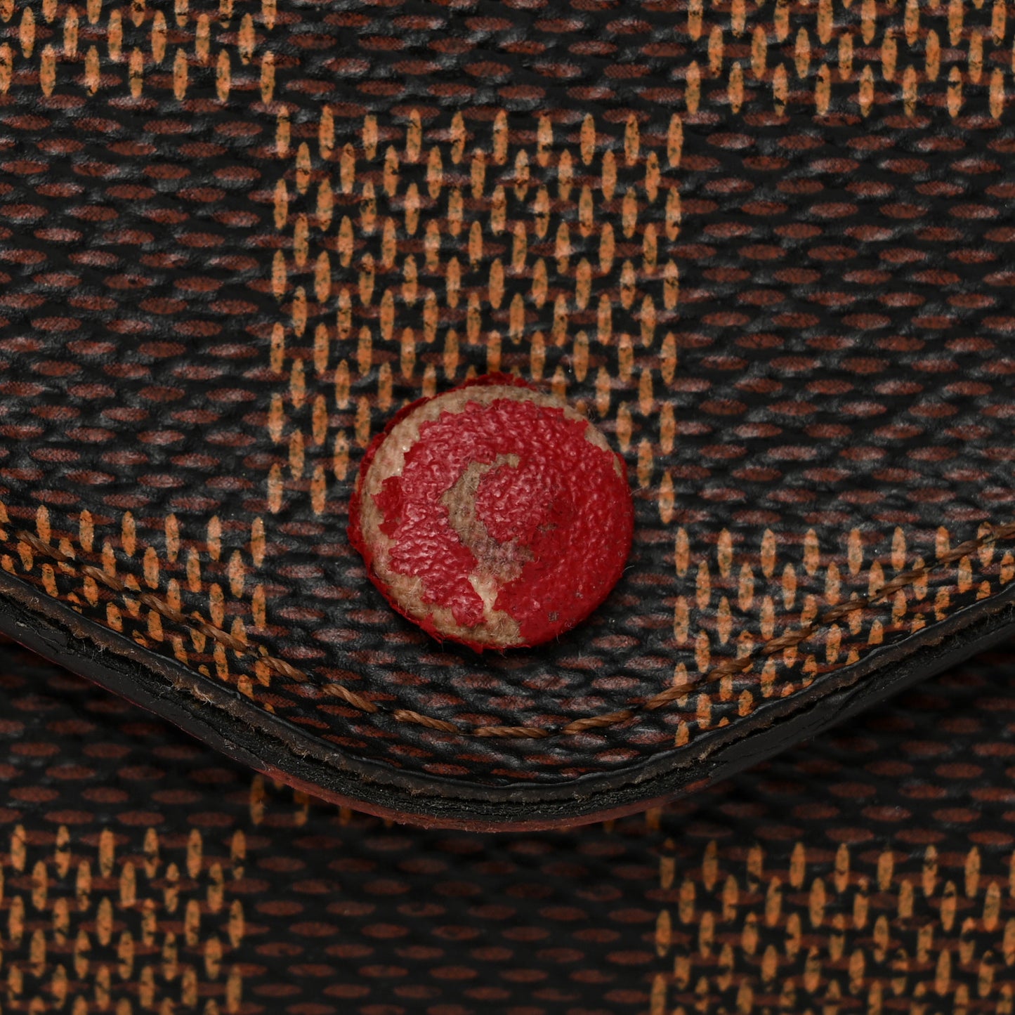 Damier Ebene Josephine Wallet Red