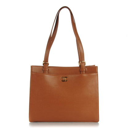 Chanel Caviar Shoulder Bag Light Brown 1 of 7