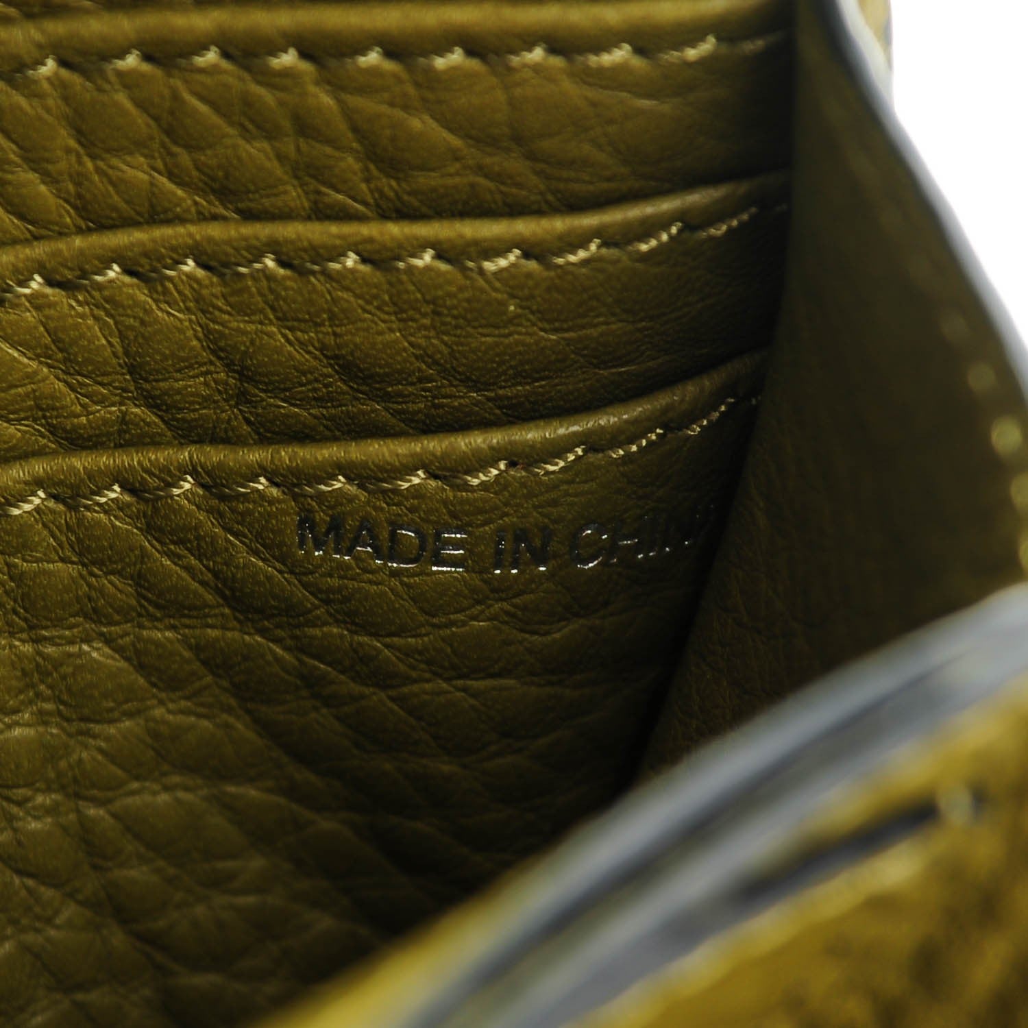 Burberry Brit Leather Barnet Traveller Wallet Olive 7 of 8