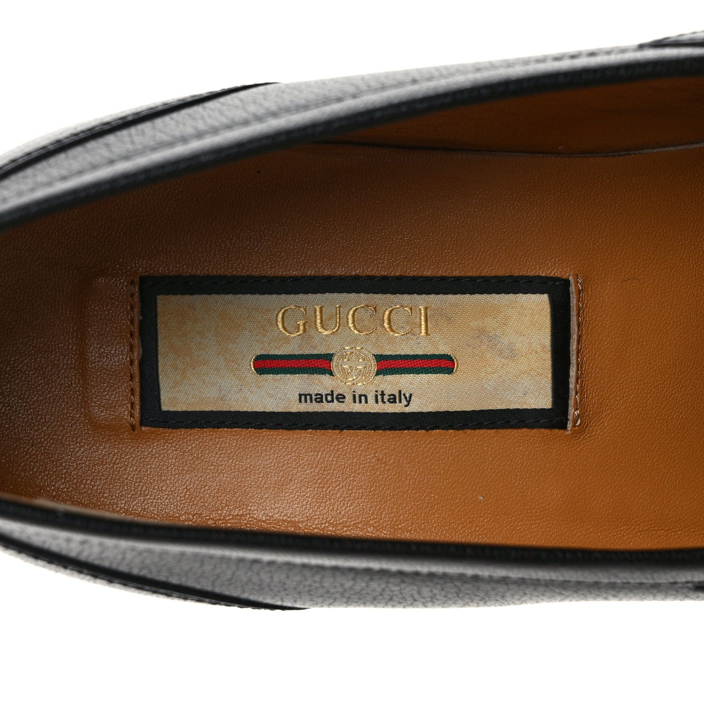 Goatskin Web Mens Horsebit Loafers 6.5 Black