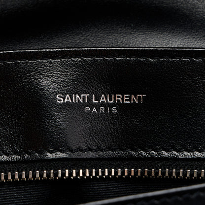 Saint Laurent Calfskin Y Quilted Monogram Toy Loulou Crossbody Bag Black 6 of 12