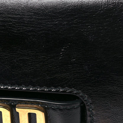 Christian Dior Crinkled Patent Lambskin Dio(r)evolution Top Handle Flap Bag Black 15 of 17