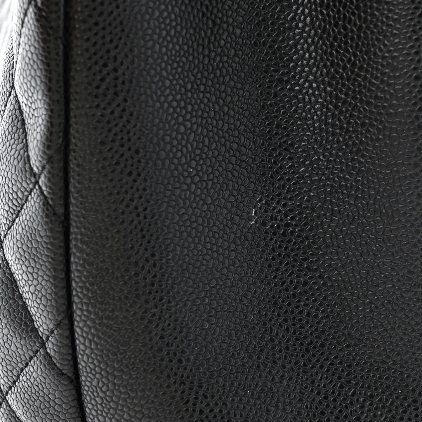 Caviar Quilted Grand Shopping Tote GST Black
