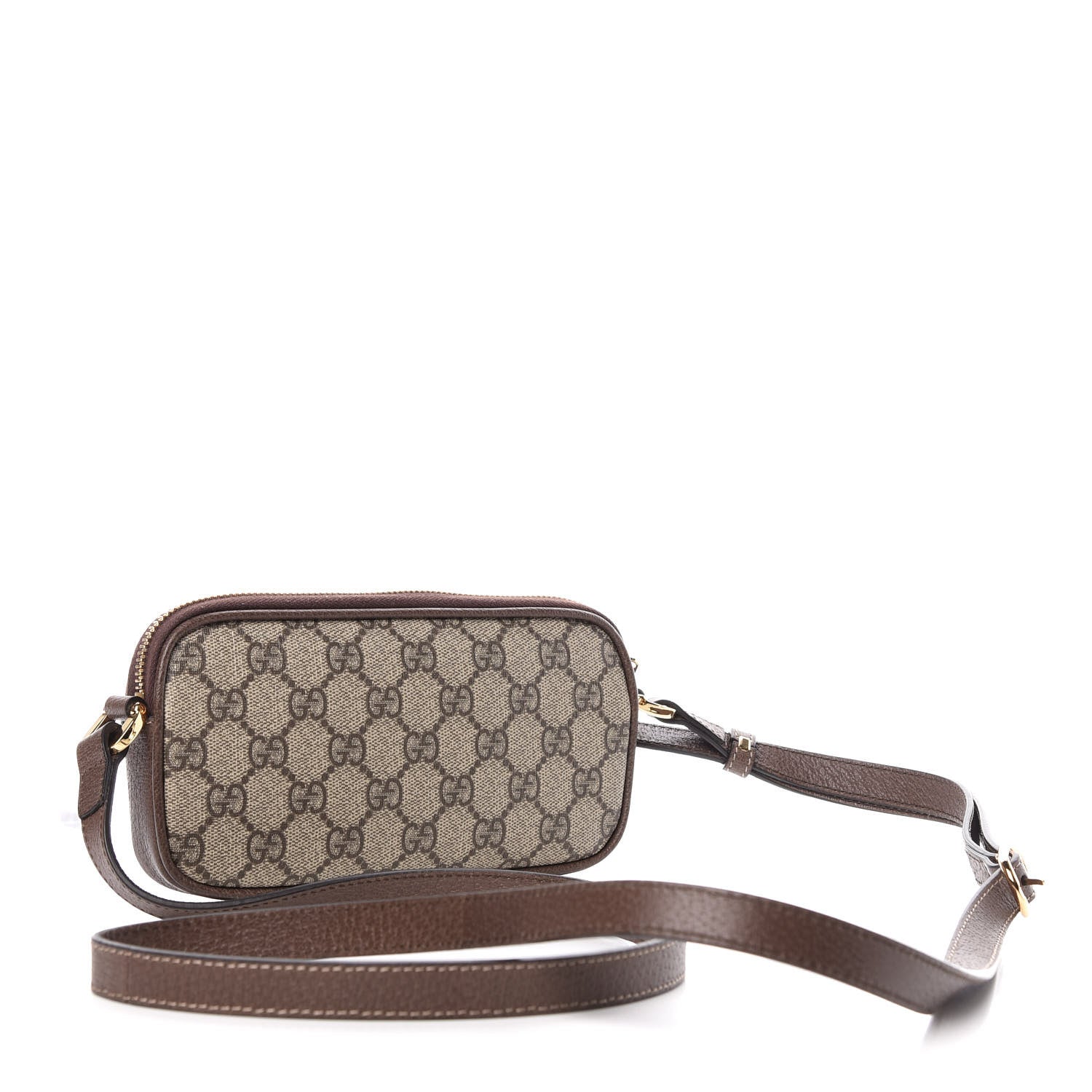 Gucci GG Supreme Monogram Web Mini Ophidia GG Bag Brown 3 of 8