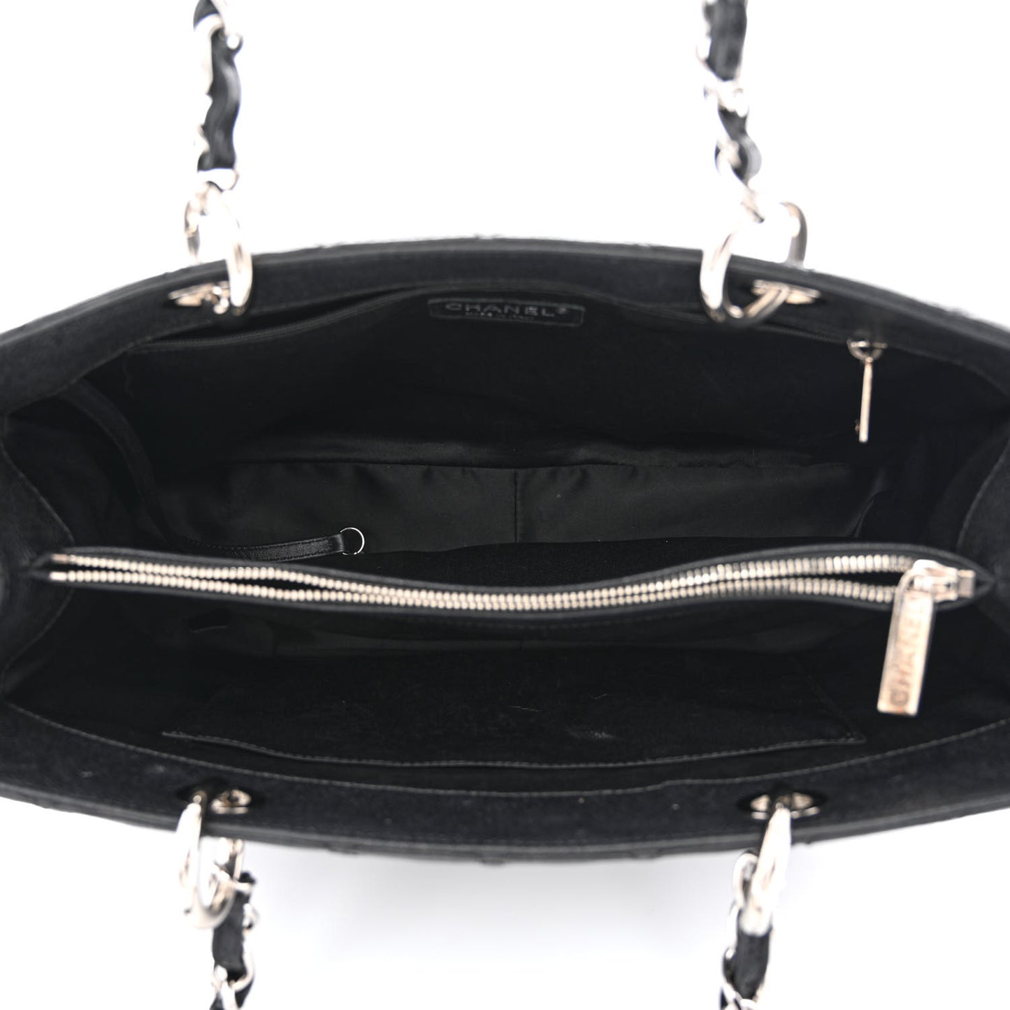 Caviar Quilted Grand Shopping Tote GST Black