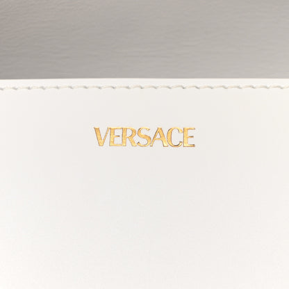 Versace Calfskin Medium Greca Goddess Shoulder Bag White 6 of 12