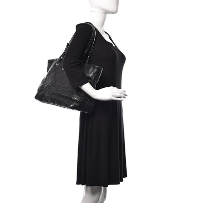 Chanel Glazed Calfskin Large On The Road Tote Black 2 of 10