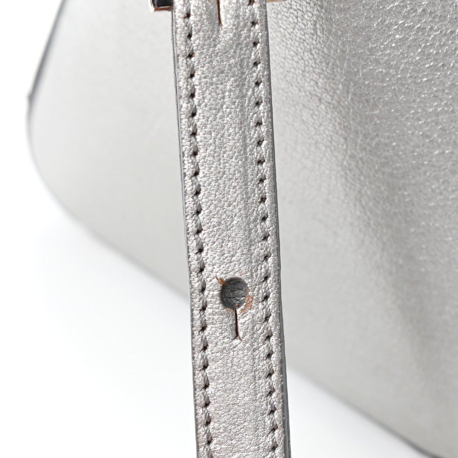 Givenchy Metallic Sugar Goatskin Mini Antigona Silver 13 of 16