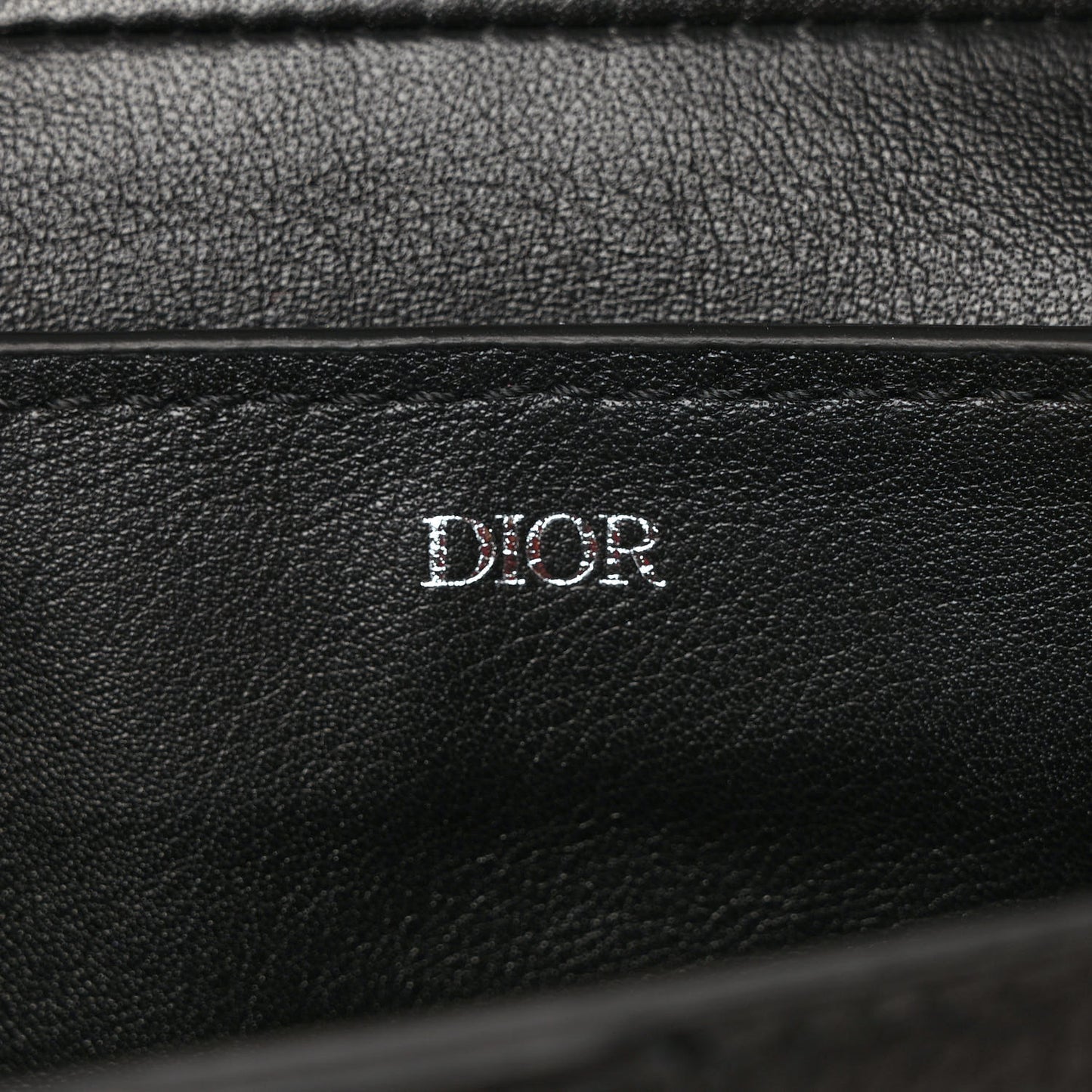Grained Calfskin Saddle Pouch Belt Bag Black