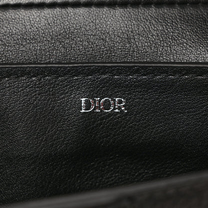 Christian Dior Grained Calfskin Saddle Pouch Belt Bag Black 6 of 9