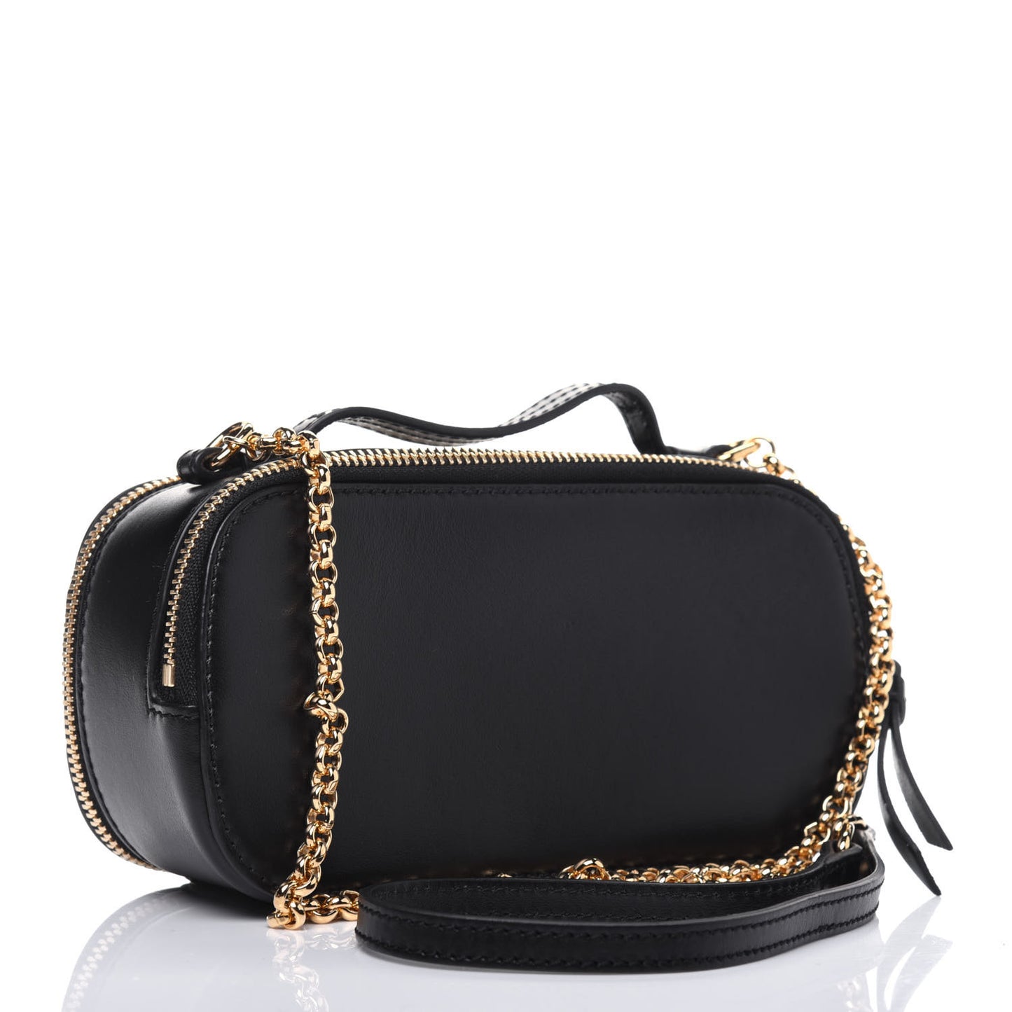 Calfskin Mini C Vanity Bag Black
