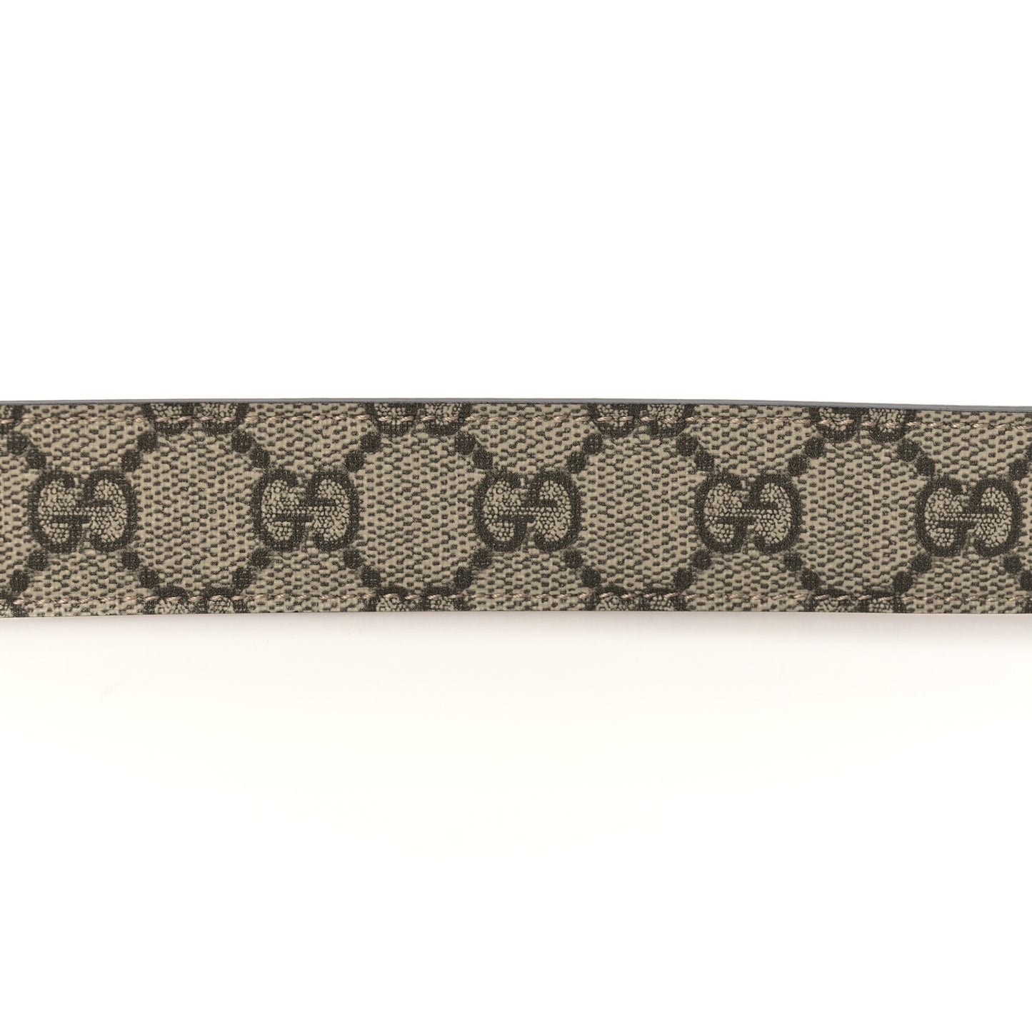 GG Supreme Monogram Matte Plutone Calfskin Double G 30mm Belt 85 34 Beige Ebony New Acero