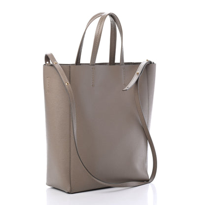 Celine Grained Calfskin Small Vertical Cabas Taupe 2 of 4