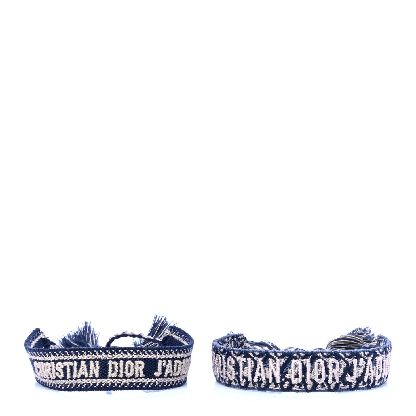 Woven Cotton J'Adior Friendship Bracelet Set Navy