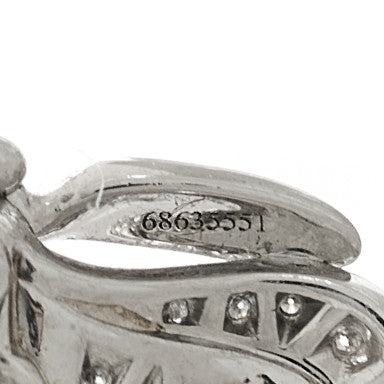 Tiffany Platinum Diamond Paper Flowers Firefly Earrings 4 of 6