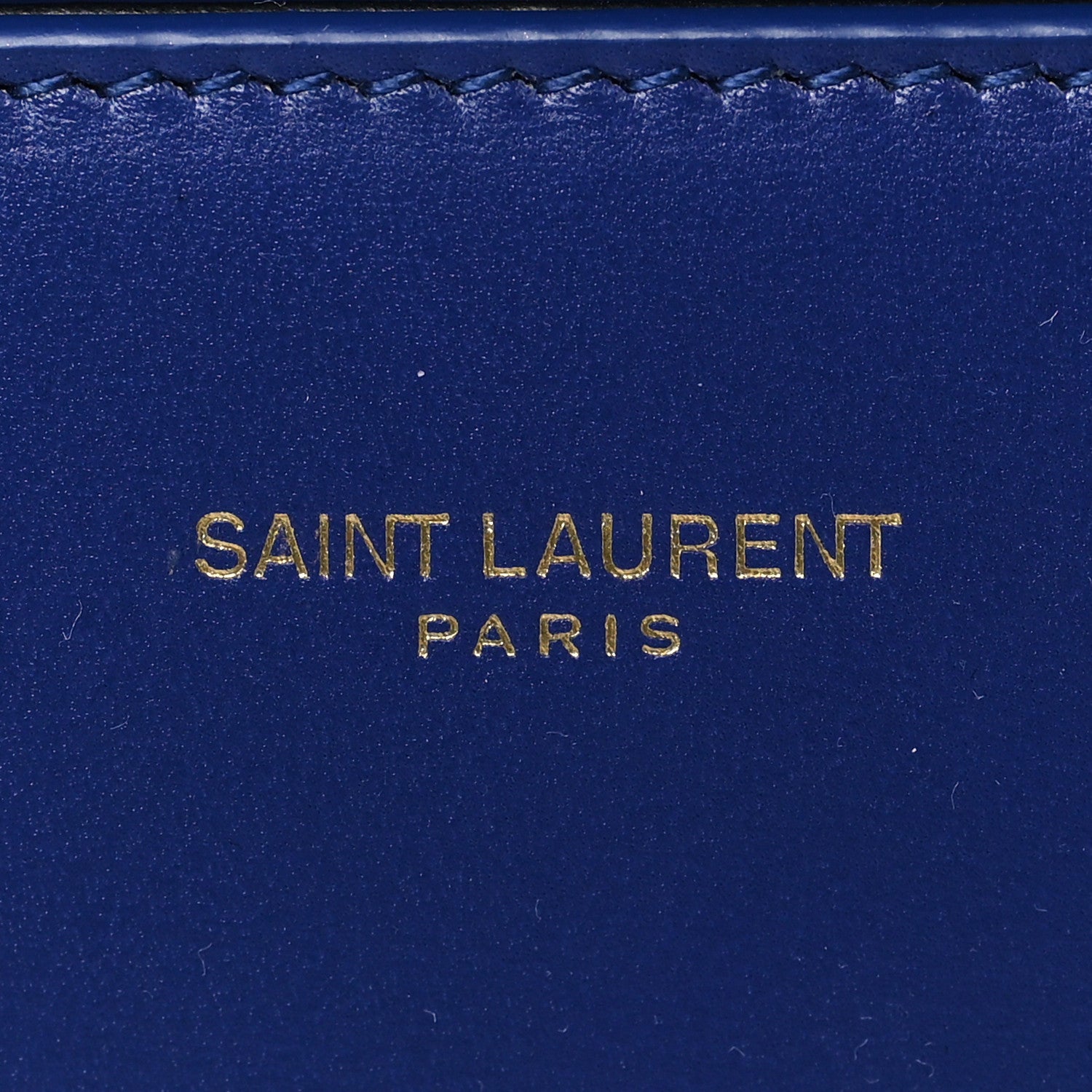 Saint Laurent Calfskin Mini Classic Monogram Cassandra Top Handle Bag Blue Majorelle 5 of 10