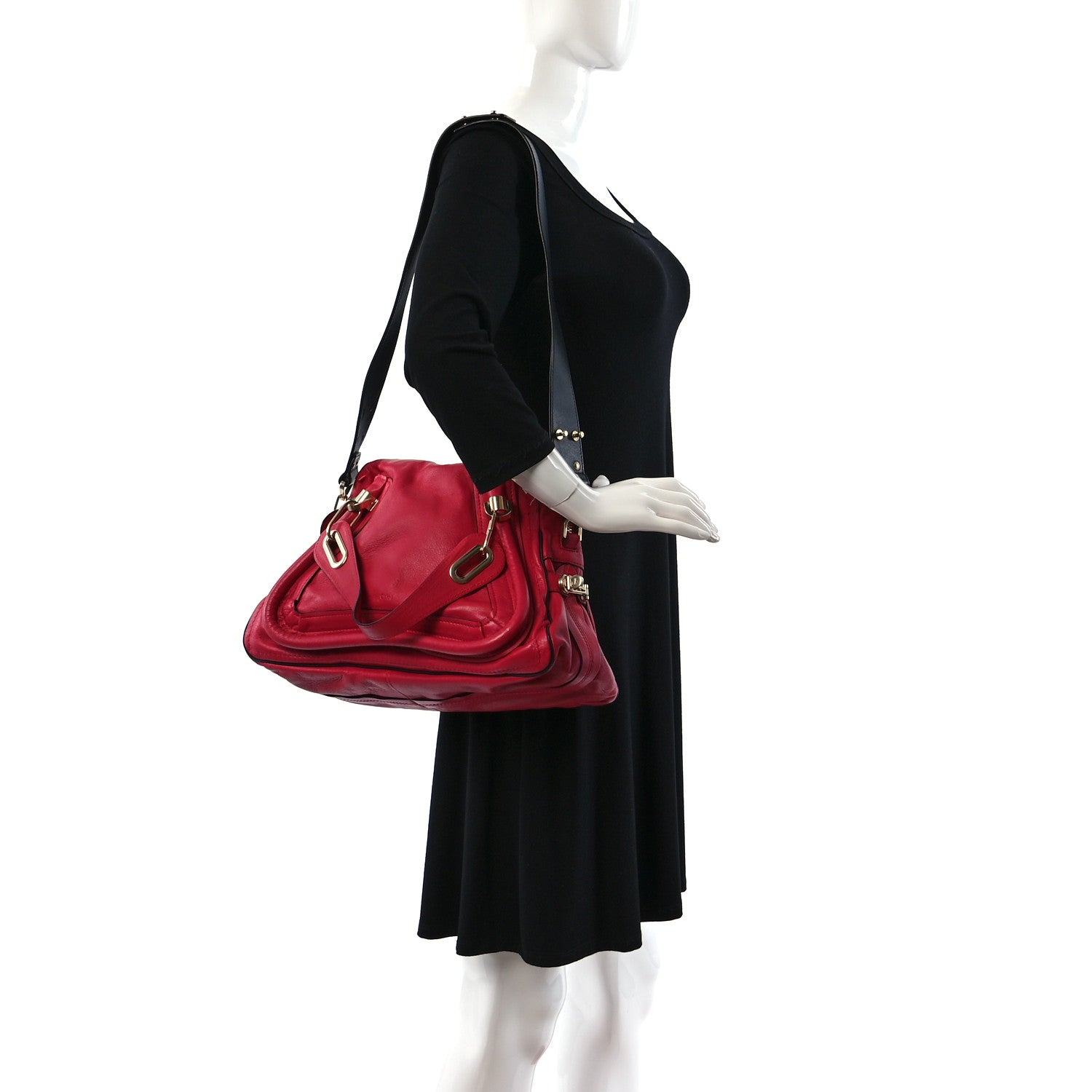 Chloe Calfskin Medium Military Paraty 2 of 10