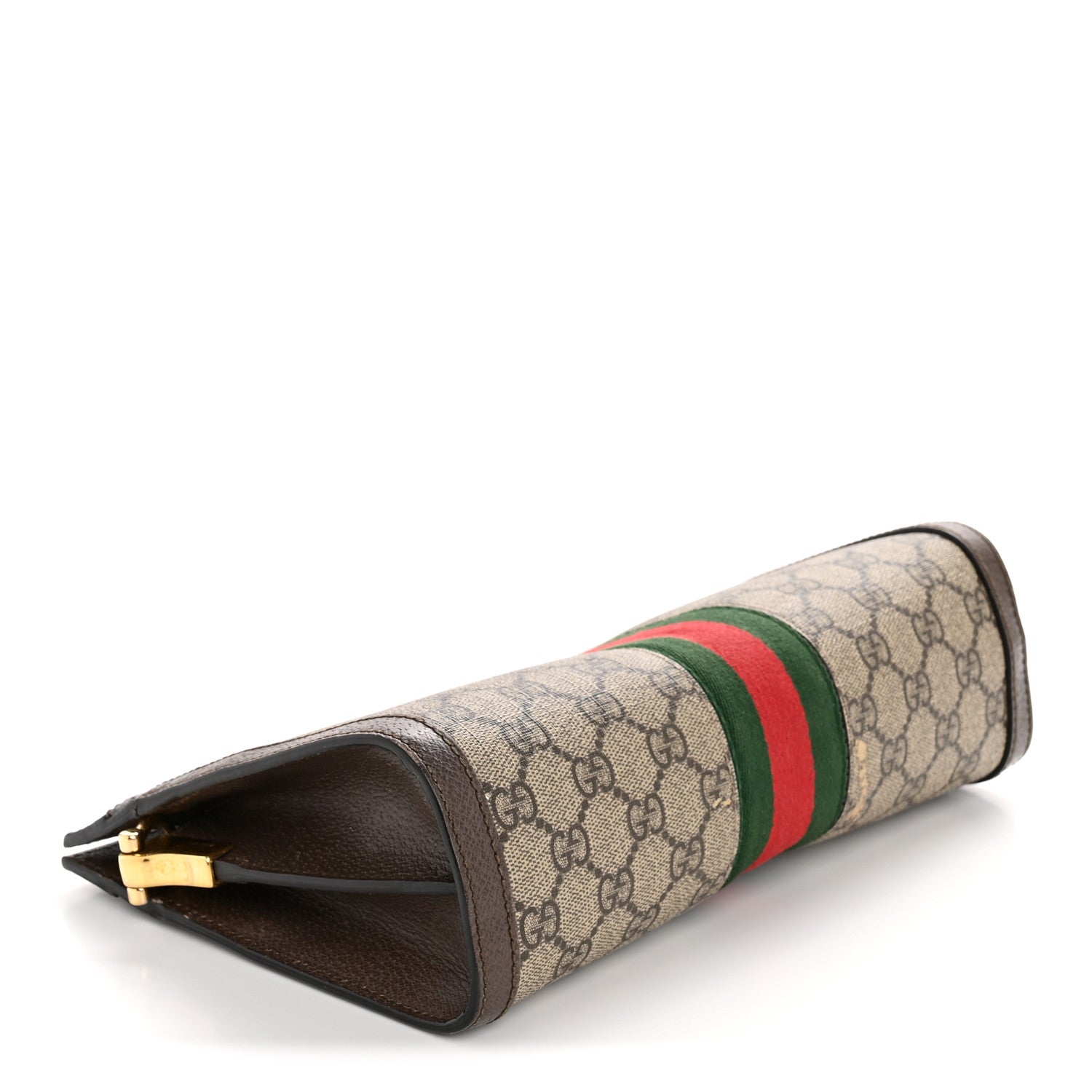 Gucci GG Supreme Monogram Web Small Ophidia Chain Shoulder Bag Brown 4 of 13