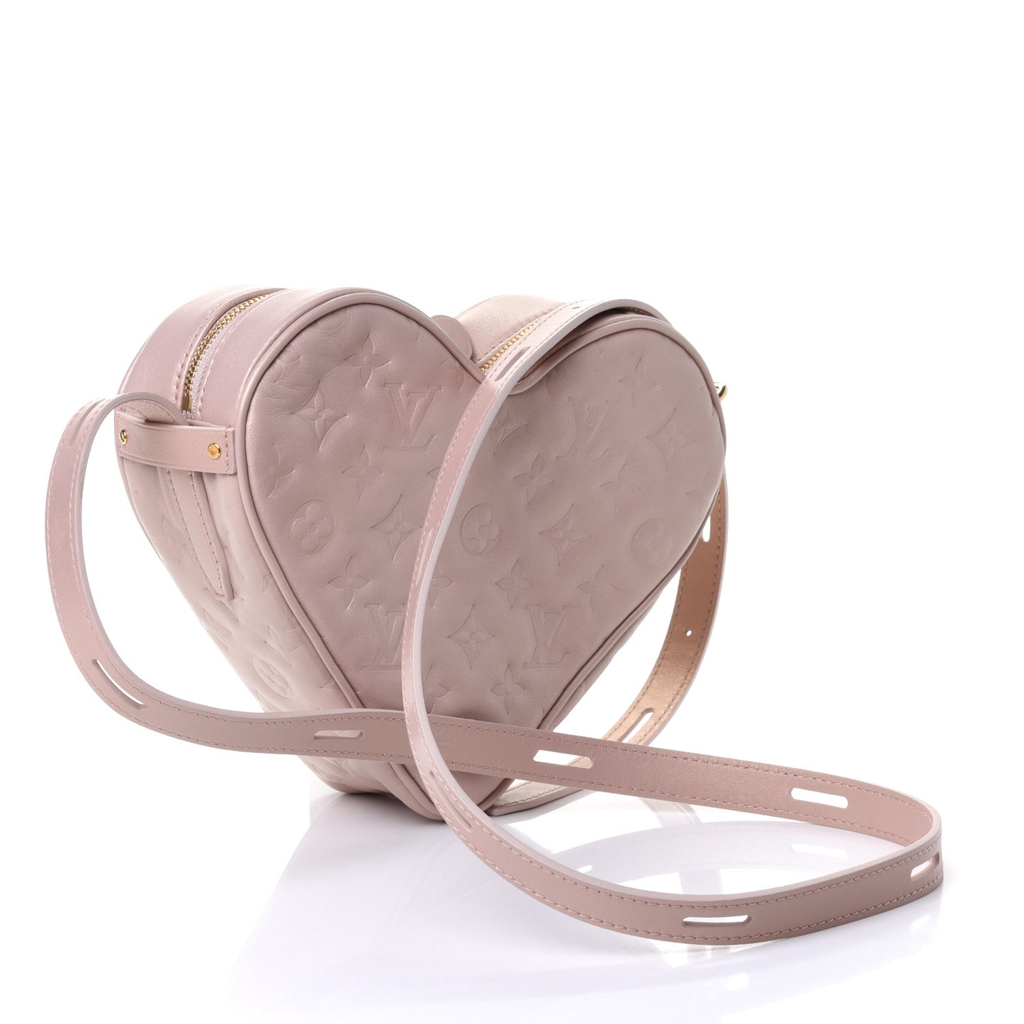 Lambskin Embossed Monogram Fall In Love Sac Coeur Light Pink