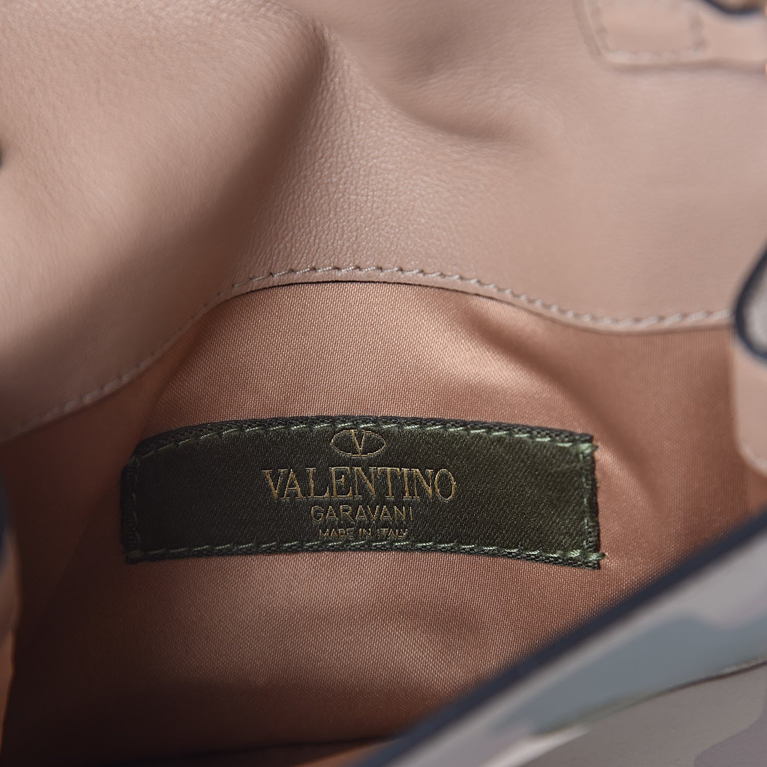 Valentino Garavani Nappa Canvas Camouflage Mini Rockstud Flip Lock Chain Crossbody Bag Safari 6 of 8