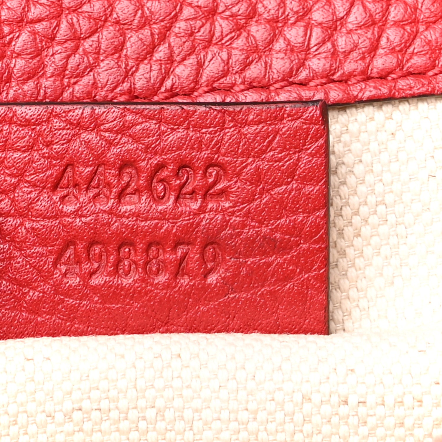 Gucci Calfskin Mini GG Marmont Top Handle Bag Vulcanic Red 7 of 11