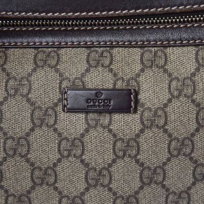 Gucci GG Supreme Monogram Belt Bag Dark Brown 8 of 10