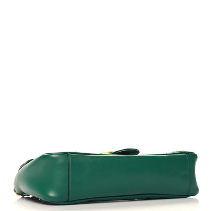 Gucci Calfskin Matelasse Small GG Marmont Shoulder Bag Emerald Green 4 of 11