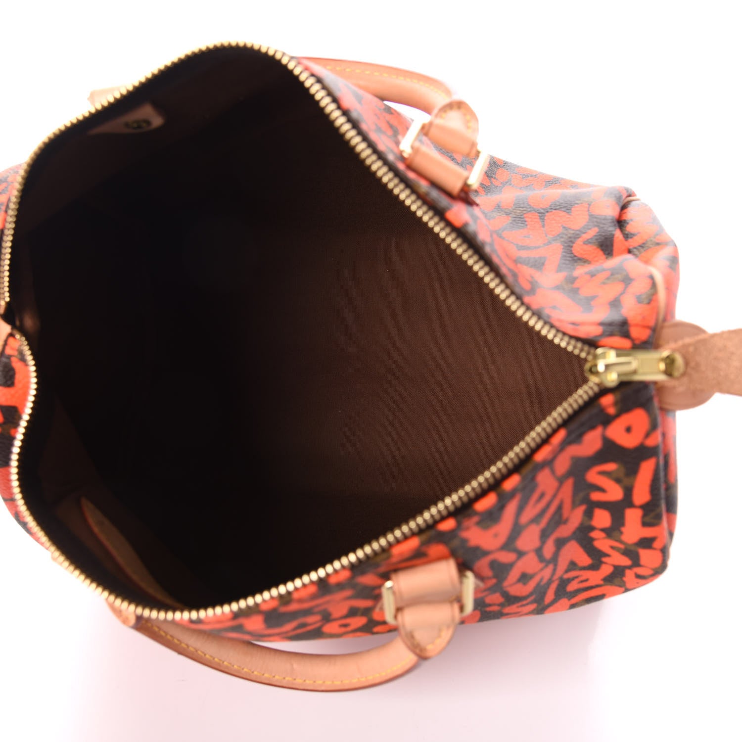 Louis Vuitton Monogram Graffiti Speedy 30 Orange 5 of 9