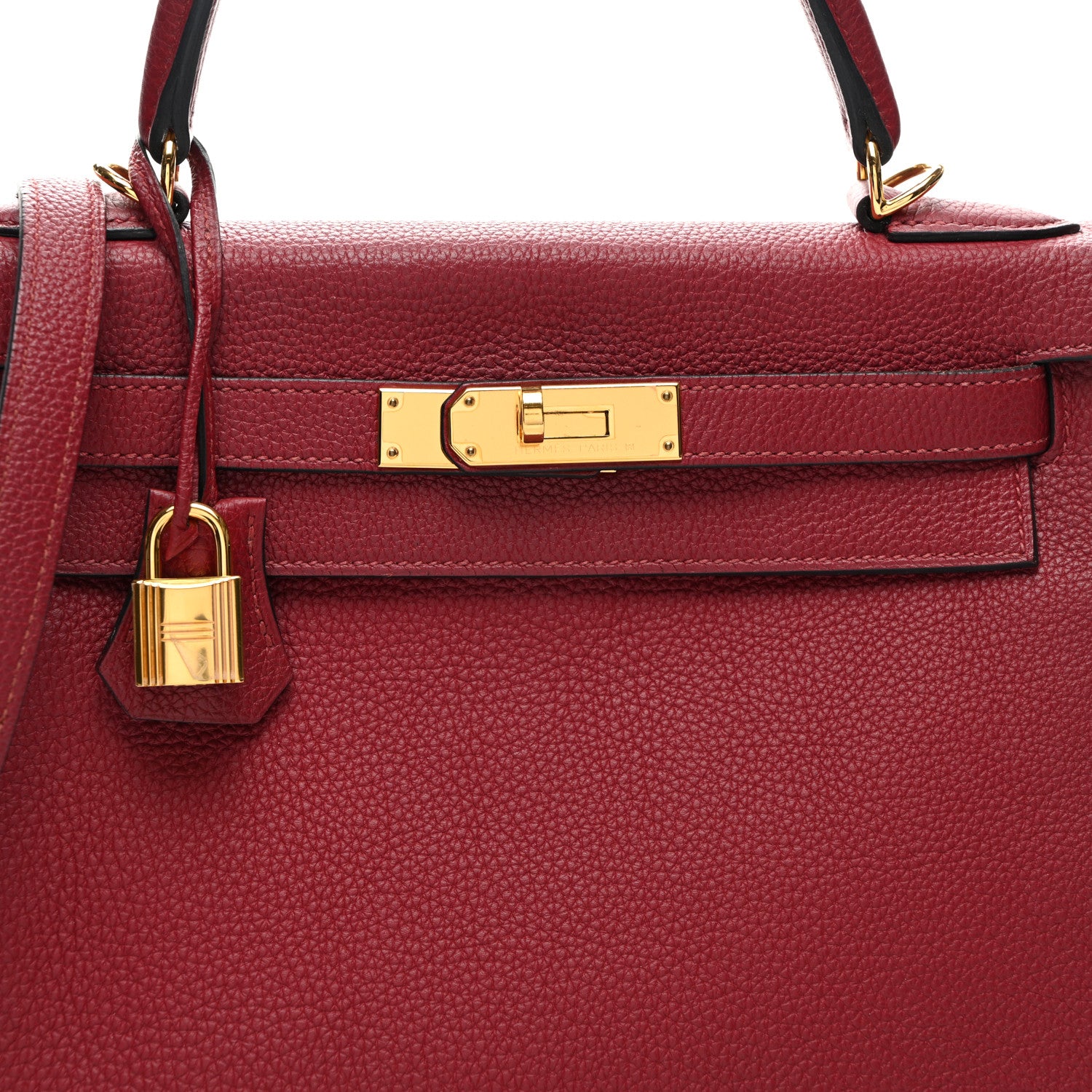 Hermes Togo Kelly Retourne 28 Rouge Grenat 8 of 11