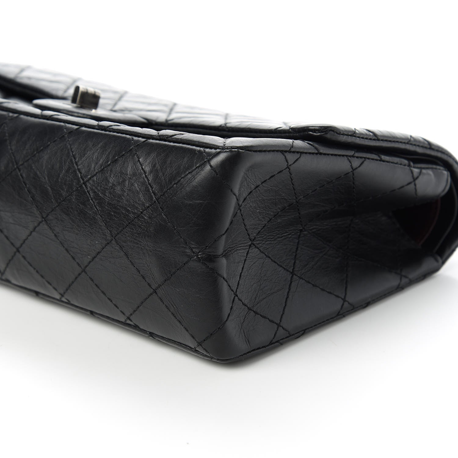 Chanel Aged Calfskin Quilted 2.55 Reissue 226 Flap Black 7 of 13