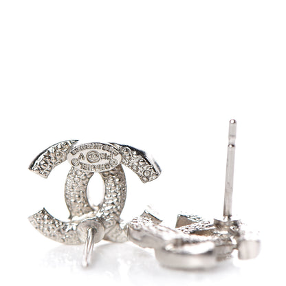 Chanel Crystal CC Earrings Silver 4 of 5